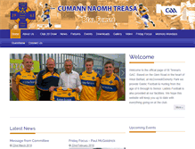 Tablet Screenshot of cumannnaomhtreasaclg.com